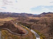 Views toward the John Day River and Highway 26